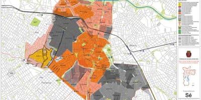 Bản đồ của Sé São Paulo - Nghề nghiệp của đất