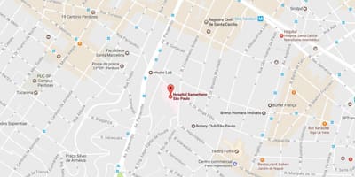 Bản đồ của Samaritano São Paulo bệnh viện