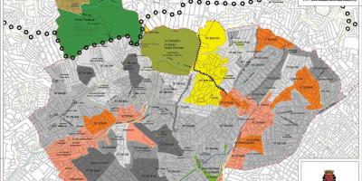 Bản đồ của Santana São Paulo - Nghề nghiệp của đất