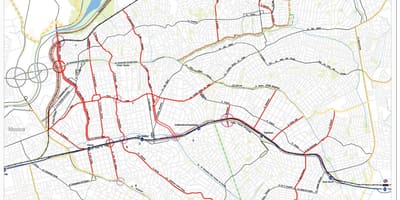 Bản đồ tây vọng dương São Paulo - Đường