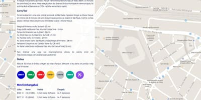 Bản đồ của Truy cập Chứ Công viên