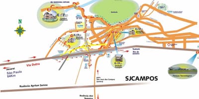Bản đồ của UNIVAP São Paulo