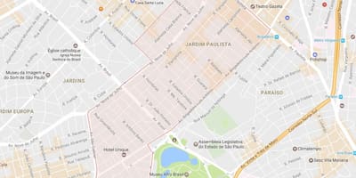 Bản đồ của Vườn Đơn São Paulo
