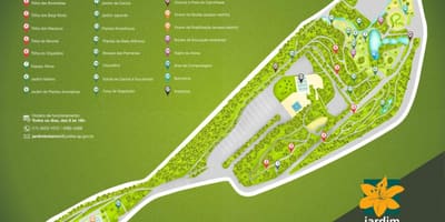 Bản đồ của vườn thực vật Jundiaí