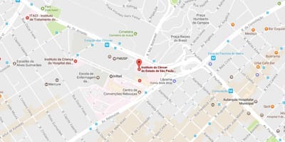 Bản đồ của Viện của bệnh Ung thư của São Paulo