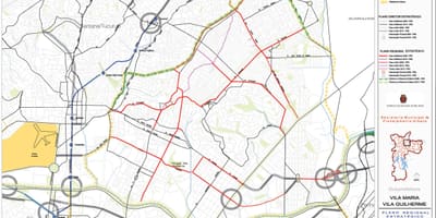 Bản đồ của Vila Maria São Paulo - Đường