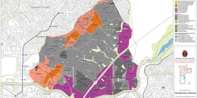 Bản đồ của Vila Maria São Paulo - Nghề nghiệp của đất
