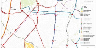 Bản đồ của Vila Mariana São Paulo - Công vận chuyển