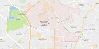 Bản đồ của Vila Mariana São Paulo