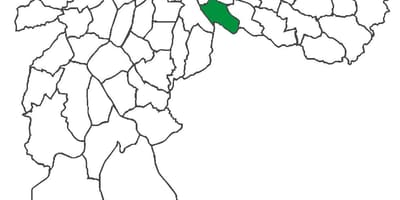 Bản đồ của Vila Prudente quận