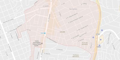 Bản đồ của y tế São Paulo