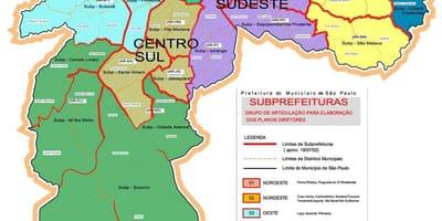 Bản đồ của zonas São Paulo
